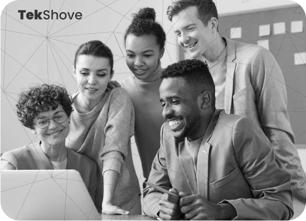 TekShove creative digital agency team working on digital solutions