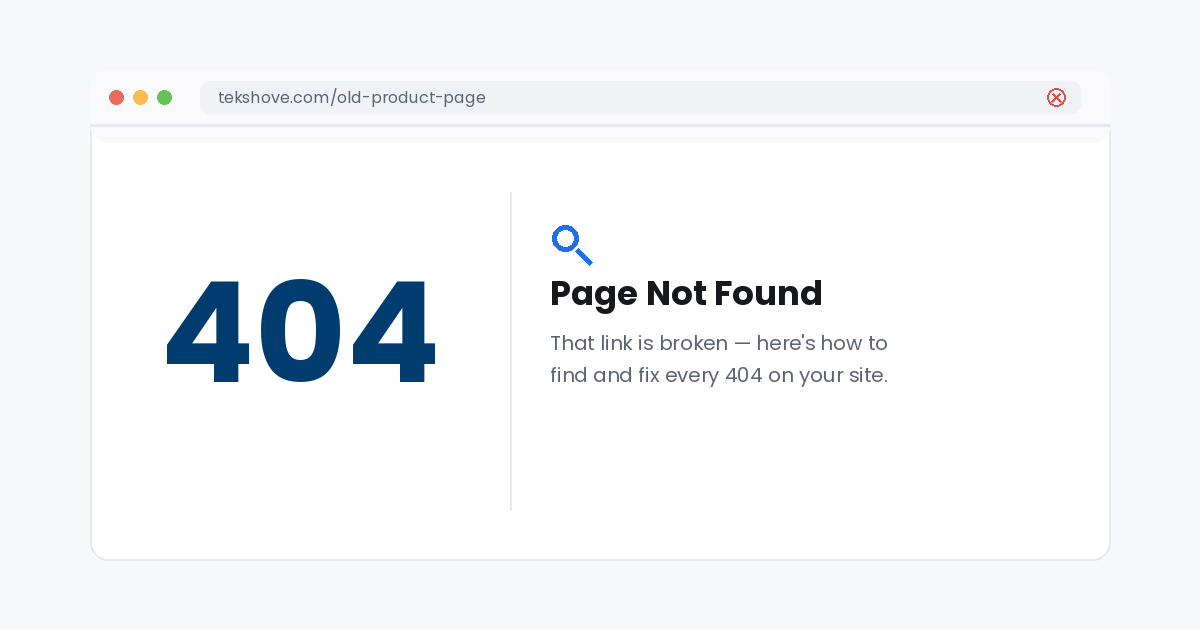 404 page not found error fixed on website