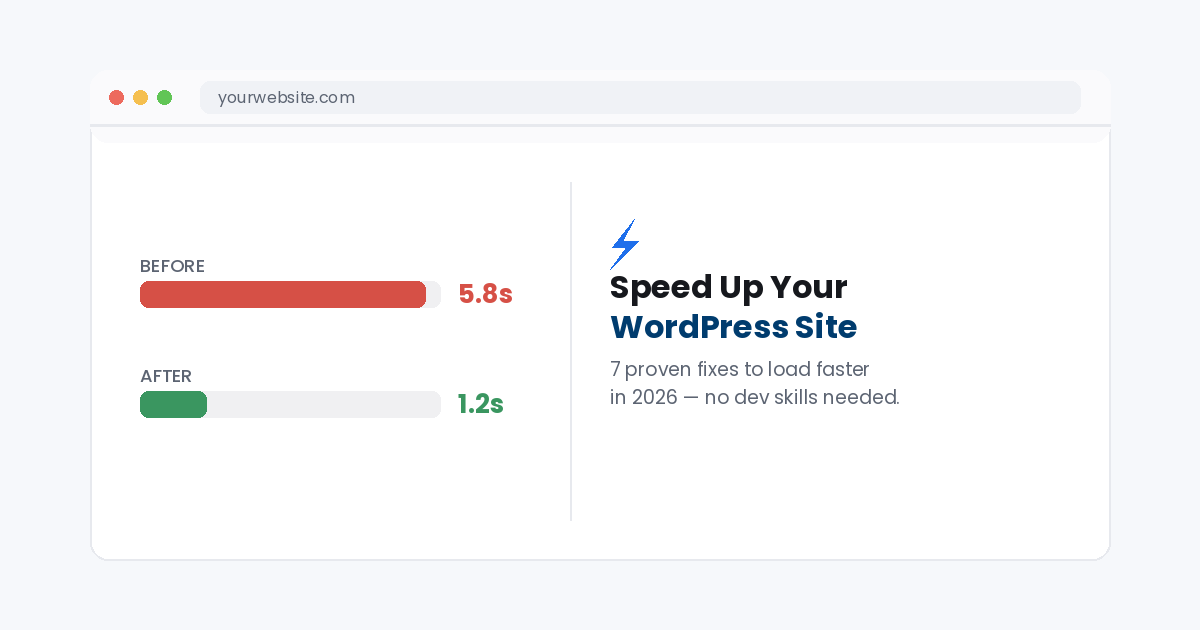 how to speed up WordPress website