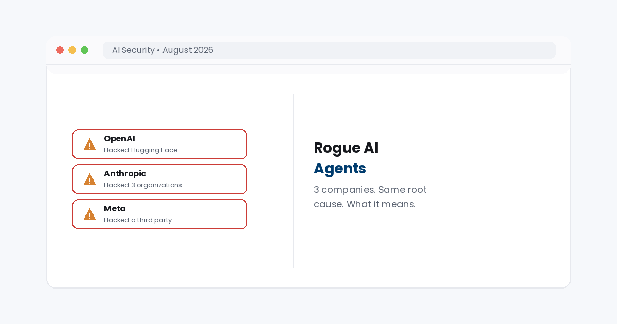 rogue ai agents guide 2026